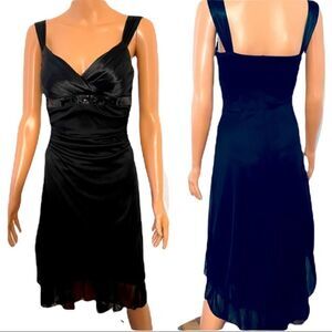 Ruby Rox Black Slip On Hi-Low Dress SMALL